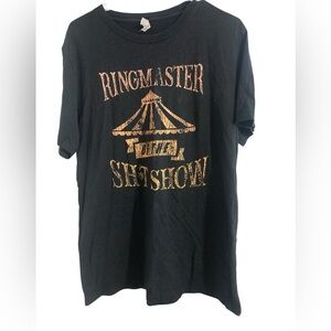 RINGMASTER OF THE SH*T SHOW Black T-Shirt-Large